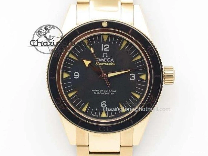 0501 WeatherProof De Ville Power Reserve YG MKF 1:1 Best Edition Black Dial on Black Leather Strap A 7758
